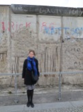The still-standing portion of the Berlin Wall