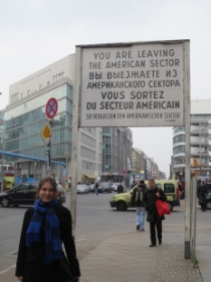 The sign at Checkpoint Charlie