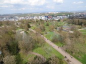 Lakes in Killesberg Park, as seen from the tower