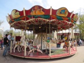 A carousel from 1900---still in operation. Sadly, the horses are stationary